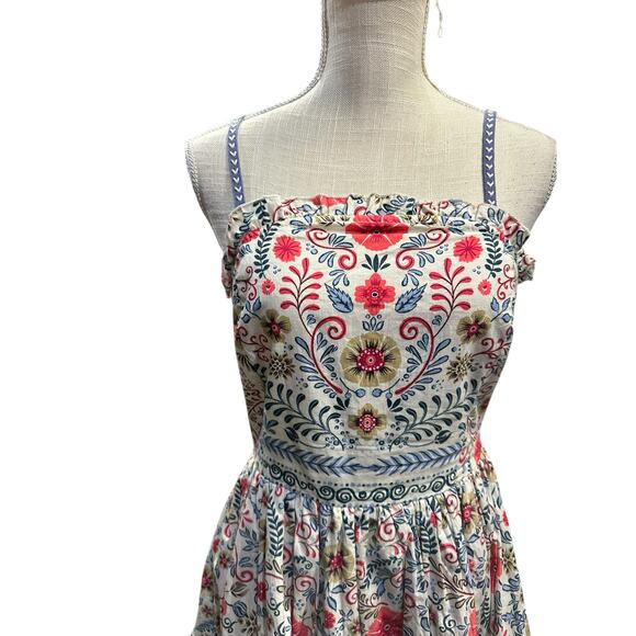 Anthropologie Floral Strapless Mini Dress - Multicolor - Picture 6 of 8
